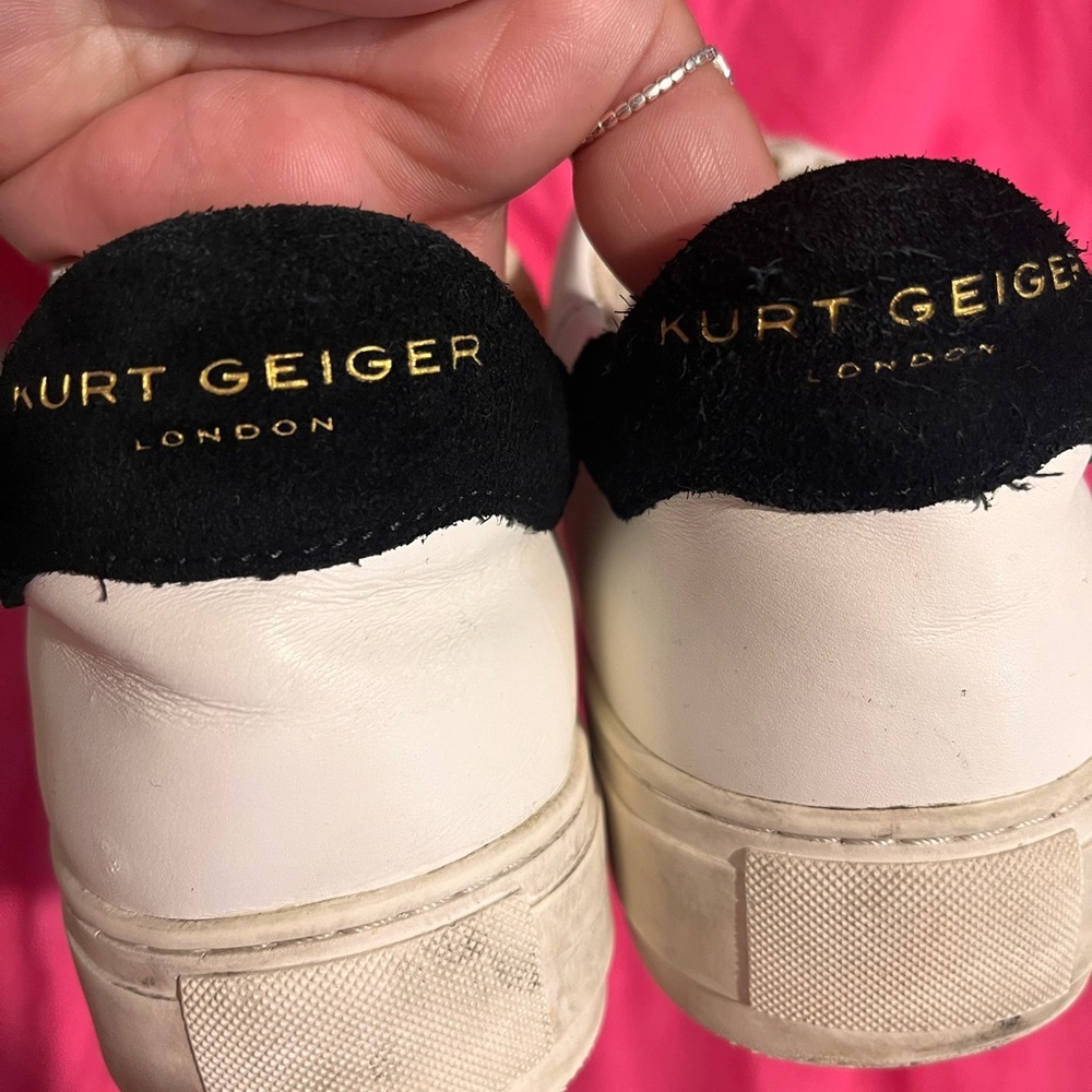 Kurt Geiger Cream High-Top Sneakers - Picture 5 of 7